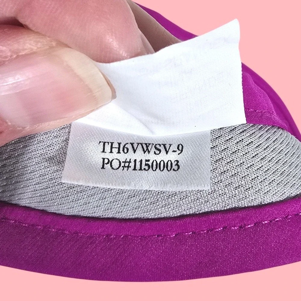 Titleist Golf Visor Women One Size White Pink Embroidered Logo Adjustable Strap
